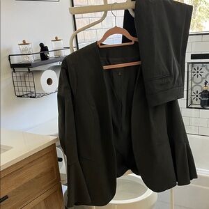 The Limited Dark Gray Women's Blazer and Pants Set